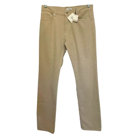 NWT SANDRO BEIGE STRAIGHT LEG JEANS - 32 - Picture 2 of 13